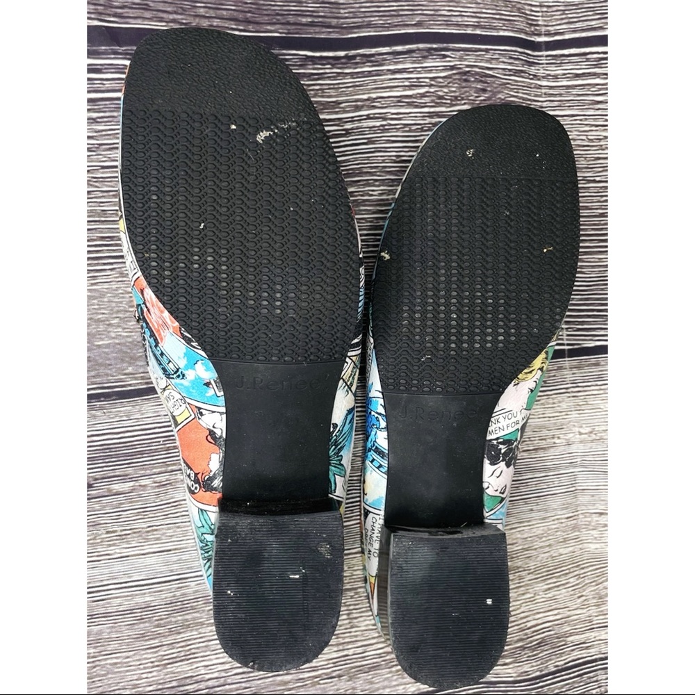 J. Renee Joker Fun Slip On Loafer Mule Comic Women's Size 6.5 M Novelty Print - Picture 7 of 7
